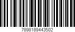 Código de barras (EAN, GTIN, SKU, ISBN): '7898189443502'
