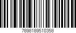 Código de barras (EAN, GTIN, SKU, ISBN): '7898189510358'