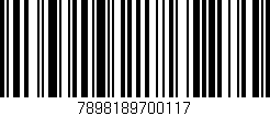 Código de barras (EAN, GTIN, SKU, ISBN): '7898189700117'