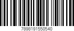 Código de barras (EAN, GTIN, SKU, ISBN): '7898191550540'