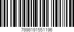 Código de barras (EAN, GTIN, SKU, ISBN): '7898191551196'