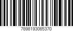 Código de barras (EAN, GTIN, SKU, ISBN): '7898193065370'