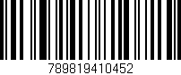 Código de barras (EAN, GTIN, SKU, ISBN): '789819410452'