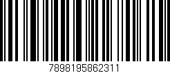 Código de barras (EAN, GTIN, SKU, ISBN): '7898195862311'