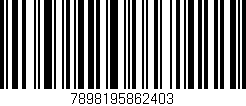 Código de barras (EAN, GTIN, SKU, ISBN): '7898195862403'
