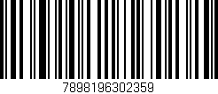 Código de barras (EAN, GTIN, SKU, ISBN): '7898196302359'
