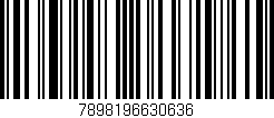 Código de barras (EAN, GTIN, SKU, ISBN): '7898196630636'