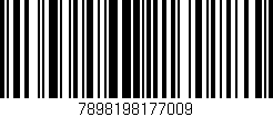 Código de barras (EAN, GTIN, SKU, ISBN): '7898198177009'
