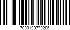 Código de barras (EAN, GTIN, SKU, ISBN): '7898198770286'