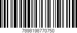 Código de barras (EAN, GTIN, SKU, ISBN): '7898198770750'