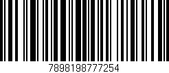 Código de barras (EAN, GTIN, SKU, ISBN): '7898198777254'