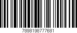 Código de barras (EAN, GTIN, SKU, ISBN): '7898198777681'