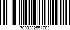 Código de barras (EAN, GTIN, SKU, ISBN): '7898202551702'