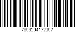 Código de barras (EAN, GTIN, SKU, ISBN): '7898204172097'
