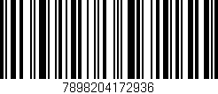 Código de barras (EAN, GTIN, SKU, ISBN): '7898204172936'
