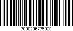Código de barras (EAN, GTIN, SKU, ISBN): '7898206775920'