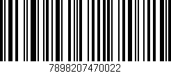 Código de barras (EAN, GTIN, SKU, ISBN): '7898207470022'