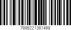 Código de barras (EAN, GTIN, SKU, ISBN): '7898221381489'