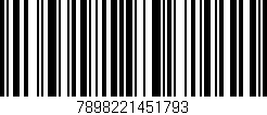 Código de barras (EAN, GTIN, SKU, ISBN): '7898221451793'