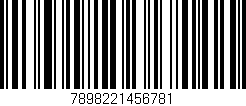 Código de barras (EAN, GTIN, SKU, ISBN): '7898221456781'