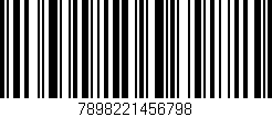 Código de barras (EAN, GTIN, SKU, ISBN): '7898221456798'
