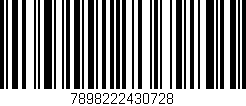 Código de barras (EAN, GTIN, SKU, ISBN): '7898222430728'