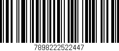 Código de barras (EAN, GTIN, SKU, ISBN): '7898222522447'