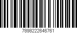 Código de barras (EAN, GTIN, SKU, ISBN): '7898222646761'