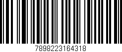 Código de barras (EAN, GTIN, SKU, ISBN): '7898223164318'