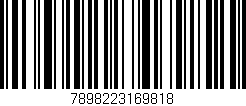 Código de barras (EAN, GTIN, SKU, ISBN): '7898223169818'
