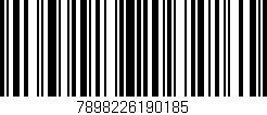 Código de barras (EAN, GTIN, SKU, ISBN): '7898226190185'