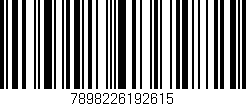 Código de barras (EAN, GTIN, SKU, ISBN): '7898226192615'