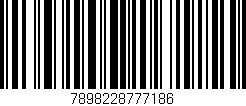 Código de barras (EAN, GTIN, SKU, ISBN): '7898228777186'