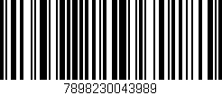 Código de barras (EAN, GTIN, SKU, ISBN): '7898230043989'