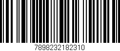 Código de barras (EAN, GTIN, SKU, ISBN): '7898232182310'