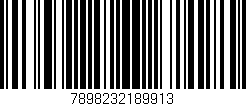 Código de barras (EAN, GTIN, SKU, ISBN): '7898232189913'