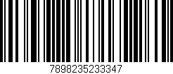 Código de barras (EAN, GTIN, SKU, ISBN): '7898235233347'