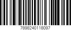 Código de barras (EAN, GTIN, SKU, ISBN): '7898240118097'