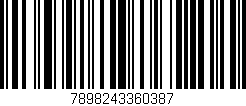 Código de barras (EAN, GTIN, SKU, ISBN): '7898243360387'