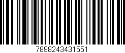 Código de barras (EAN, GTIN, SKU, ISBN): '7898243431551'