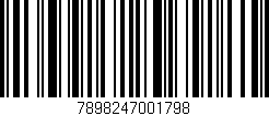 Código de barras (EAN, GTIN, SKU, ISBN): '7898247001798'