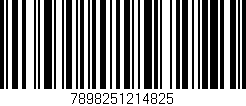 Código de barras (EAN, GTIN, SKU, ISBN): '7898251214825'