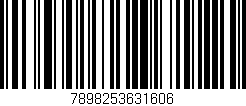 Código de barras (EAN, GTIN, SKU, ISBN): '7898253631606'