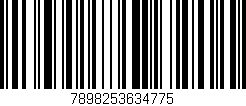 Código de barras (EAN, GTIN, SKU, ISBN): '7898253634775'
