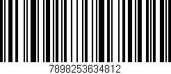 Código de barras (EAN, GTIN, SKU, ISBN): '7898253634812'
