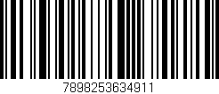 Código de barras (EAN, GTIN, SKU, ISBN): '7898253634911'