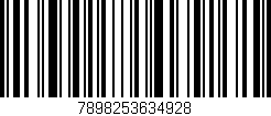 Código de barras (EAN, GTIN, SKU, ISBN): '7898253634928'