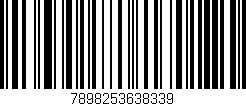 Código de barras (EAN, GTIN, SKU, ISBN): '7898253638339'