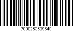 Código de barras (EAN, GTIN, SKU, ISBN): '7898253639640'