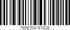 Código de barras (EAN, GTIN, SKU, ISBN): '7898254181926'